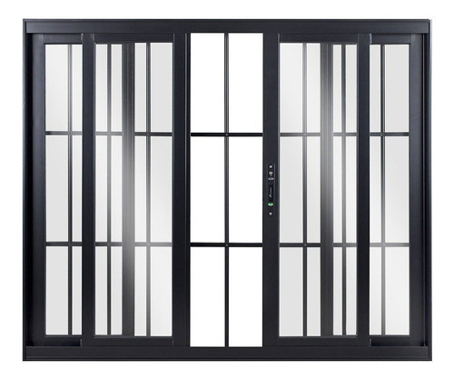 Janela De Alumínio De Correr 100x120x8cm 4 Folhas Vidro Wt 1