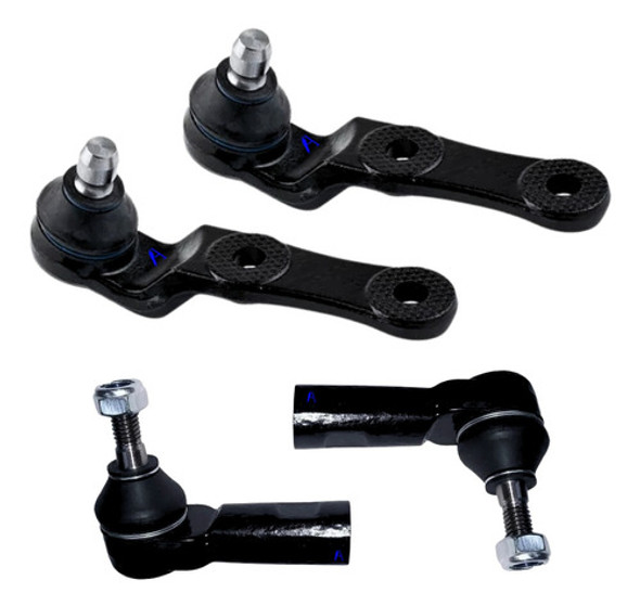 Kit 2 Rotulas + 2 Extremos Chevrolet Corsa Classic De 98/10 0