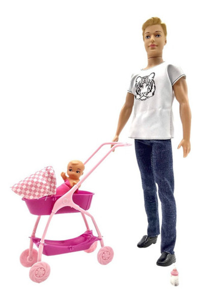 Muñeco Thiago Con Hijo Infantil Niñas Niños 1