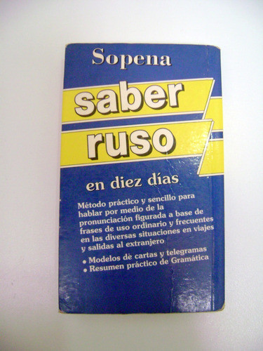Saber Ruso En Diez Dias Sopena Libro Bolsillo Viaje Ok Boedo 1