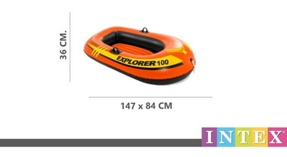 Bote Inflable Intex Gomon Explorer 100 147x84x36cm Cts 1