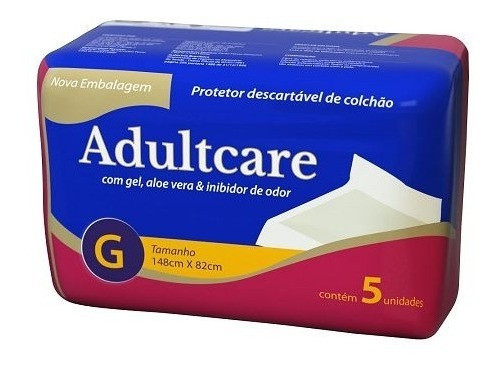 Protetor De Colchão Adultcare G Com 05 Unid 0