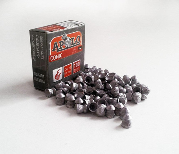 Balines Apolo Conic Carton C.5.5 X 100 Unidades 13 Grains 0