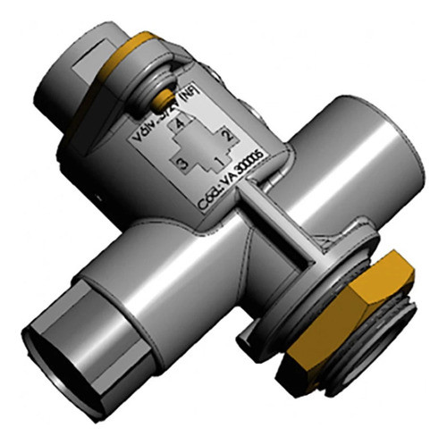 Valvula 2/3 Vias Desfrenagem M16 Carretas Todas Rosca M16x1, 0