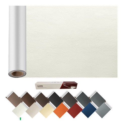 Cuero Adhesivo Para Reparacion 1.52mx43cm Blanco 0