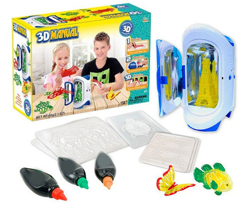 Máquina De Juguete Impresora Infantil 3d Manual Maker 0