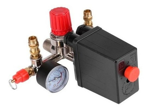 Regulador Presion Compresor 2 Y 3 Hp Presostato Y Manometro 0