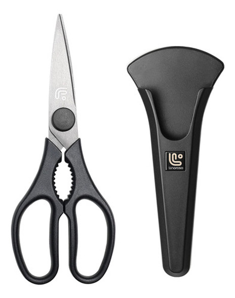 Tijera De Cocina Linoroso Hechas De Acero Japones 4034 Negro 0 Tijera De Cocina Linoroso Hechas De Acero Japones 4034 Negro 0