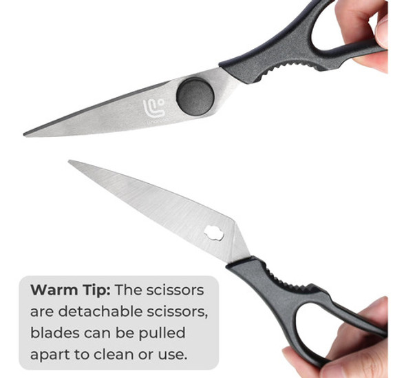 Tijera De Cocina Linoroso Hechas De Acero Japones 4034 Negro 1 Tijera De Cocina Linoroso Hechas De Acero Japones 4034 Negro 1