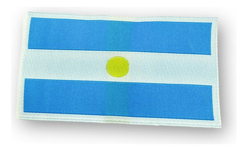 Aplique Bandera Argentina Bordada 40mm X 80 Mm 1
