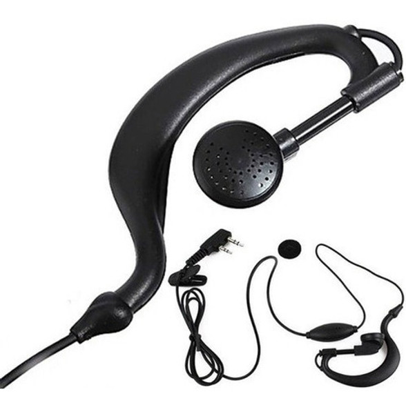 Kit 2 Fone Ouvido Rádio Ht Baofeng 777 Kenwood Uv5r 888s 1
