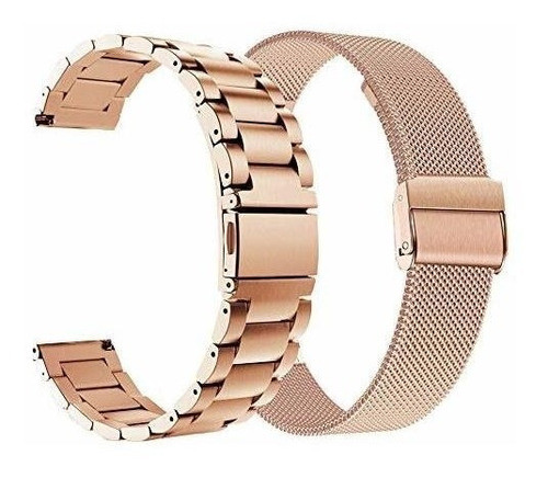 Malla Para Garmin Vivoactive 4s 40mm / Venu 2s Rose Gold 0