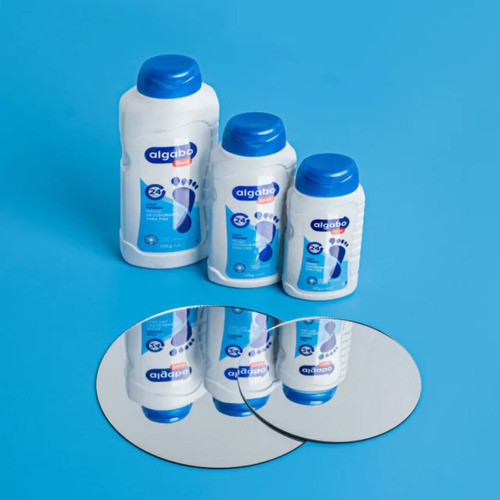 Talco Desodorante Para Pies 200g Algabo Foot Azul 1