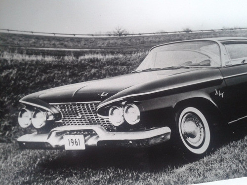 Gran Foto Antigua Auto Plymouth Fury Chrysler Suiza Con Nota 0