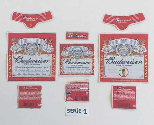 Budweiser 16 Juegos Etiquetas Diferentes 2002 A 2021 (565) 0