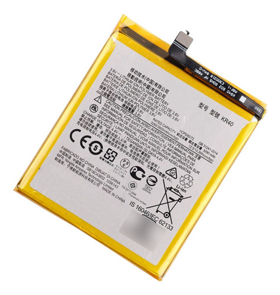 Bate Para Motorola One Action Xt2013 Kr40 3500mah 1