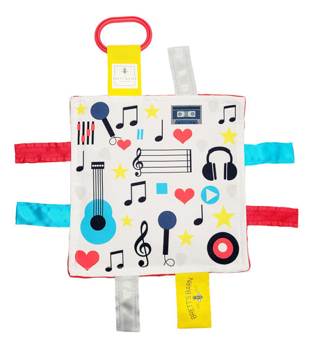 Lovey Manta Para Masticar Diseño De Gato Music 0
