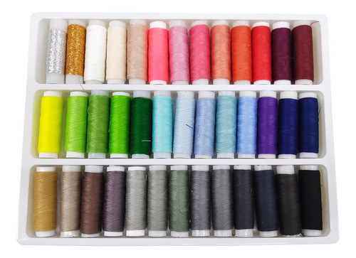 39 Retrós Carretel Linha Poliéster 30 Agulhas Costura Manual 1