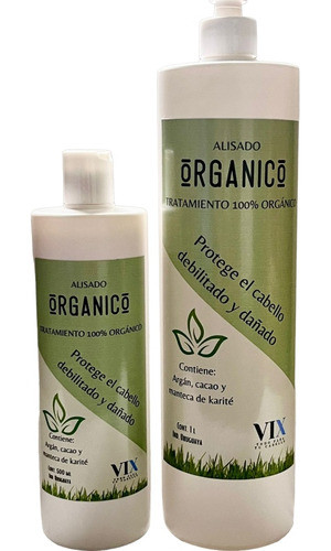 Alisado Orgánico Sin Formol 1/2 Lt + Shampoo Neutro 0