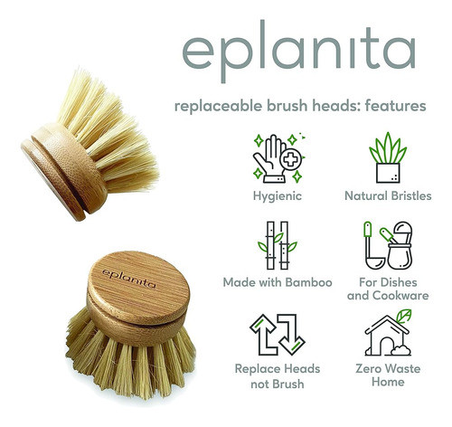 Eplanita Cabezales De Repuesto (paquete De 4) Para Cepillo D 1