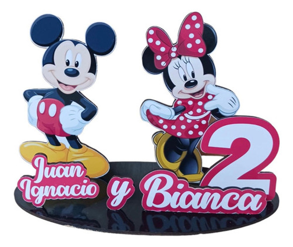 Centro De Mesa Cumpleaños Infantil Mickey Y Minnie 0