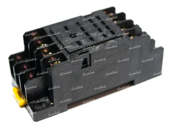 2 Zocalos Para Rele Hjq22f-4z Para Riel Din 0