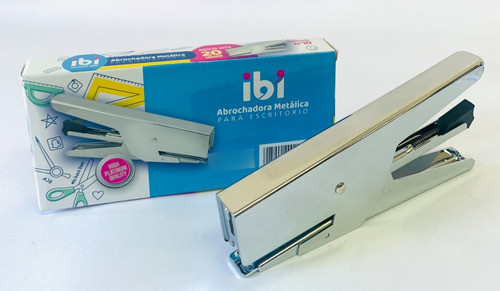 Abrochadora Pinza Ibi Metálica P/escritorio Broches Nº 10 1
