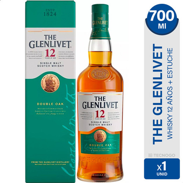 Whisky Glenlivet 12 Años Single Malt Scotch  01mercado 0