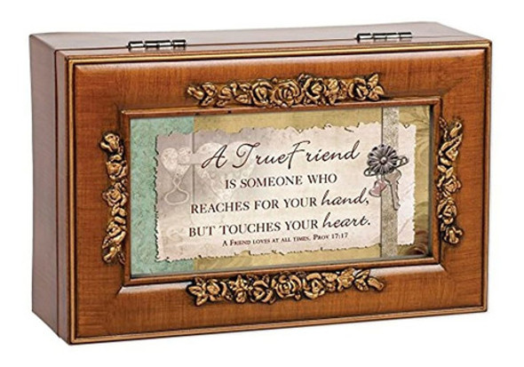 A True Friend Cottage Garden Acabado De Nogal Rico Con Oro C 1