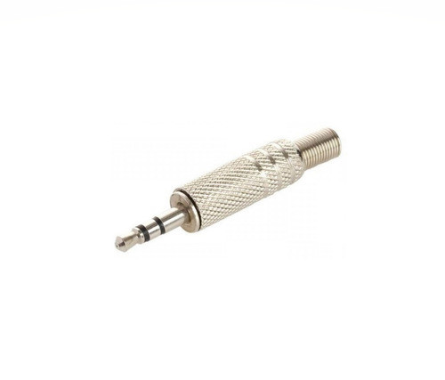 Ficha Plug Stereo 3,5mm Metálica - Miniplug 3,5 0