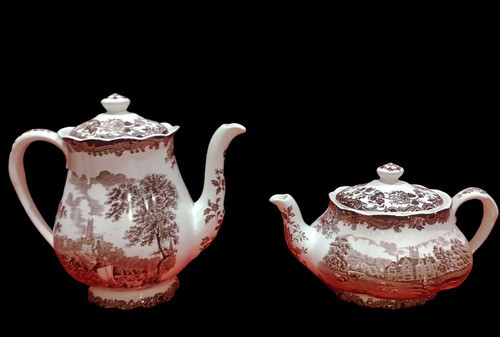 Antigua Cafetera Porcelana Inglesa Avon Scenes 1790 Unica 0