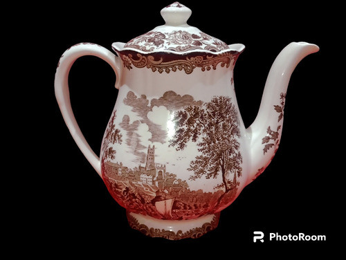 Antigua Cafetera Porcelana Inglesa Avon Scenes 1790 Unica 1
