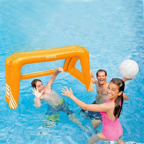 Trave Inflável De Polo Aquático Futebol Intex Piscina 58507 1