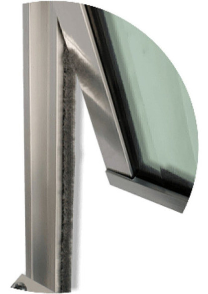 Janela De Alumínio Basculante 2 Seções 40x150cm Vidro Wt 1