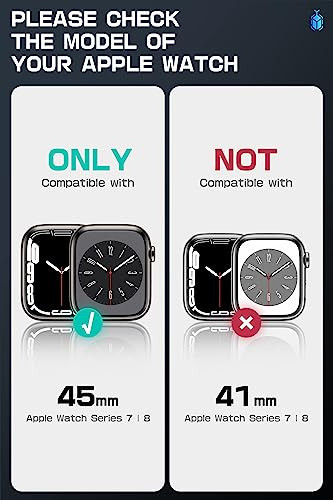 Estuche Supcase Para Apple Watch Series 9/8/7 45mm Ceniza 1
