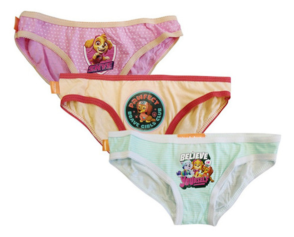 Pack X 3 Bombachas Infantiles Paw Patrol Talle 2/7 0