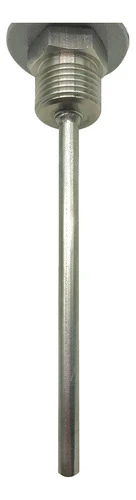 Termopar Tipo J 2 Fios Haste 250mm C/ Rosca 1/2 Bsp Cabeçote 1