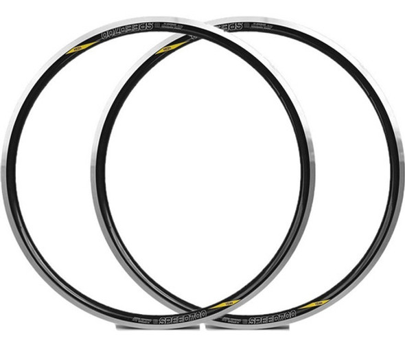 Kit Aro 700 Par Vzan Speed 700c 36 Furos V-brake 36f Preto 0