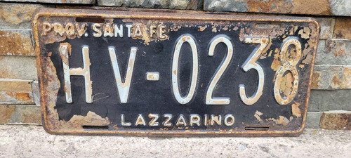 Matricula Argentiba Hv 238  Lazzarino  Prov. Santa Fe Conf 0