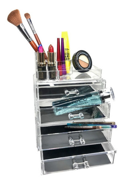 Organizador Para Maquillaje Y Accesorios Acrílico 4 Cajones 1