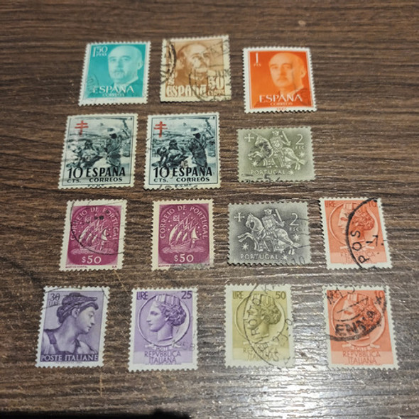 Selos Antigos Raros Portugal / Espanha 0