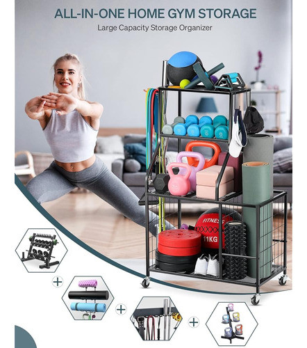 Estante De Pesas Almacenamiento De Gimnasio En Casa, Equipo 1