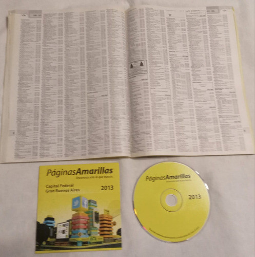 Antigua Guia Comercial Paginas Amarillas + Cd Rom 2013 1