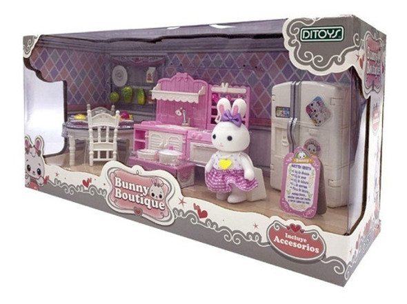Bunny Boutique Set Cocina Con Figura Y Accesorios Ditoys 0