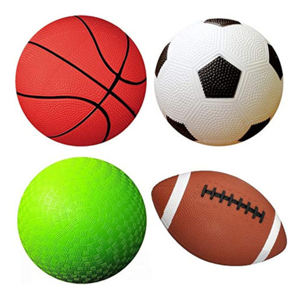 Appleround Paquete De 4 Pelotas Deportivas Con 1 0