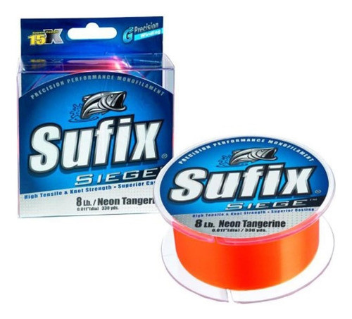 Sufix Siege Línea Pesca 330yd 14lb Mandarina 0