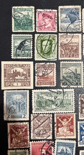 Sello Correo Antiguo Checoslovaco 50 Estampillas Sellos 1