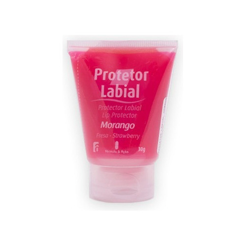 Protetor Hidratante Labial 30g Formula E Ação Morango 0