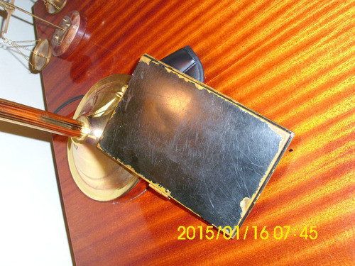 Antigua Petaca Tipo Clucht De Metal Dorado Con Baño De Esmal 0