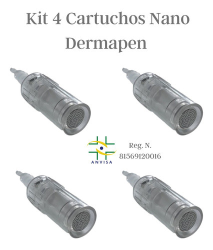 Kit 4 Cartuchos Bb Glow Dermapen Nano Agulhas Dr. Pen My-m 1
